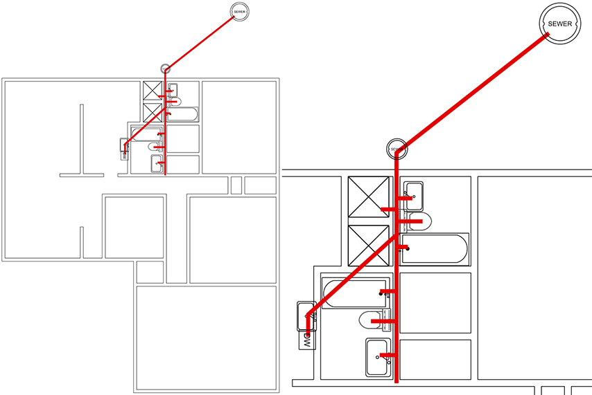 diagram for plumbing under slab foundation