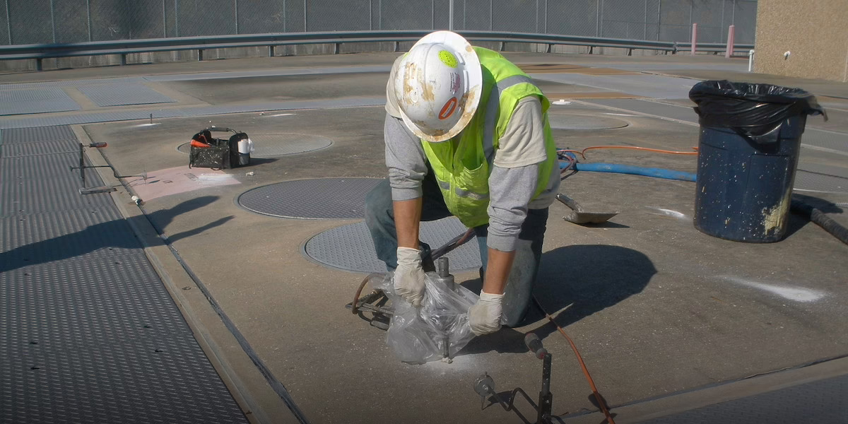 Concrete Jacking man