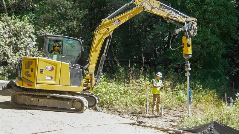 Heavy Equipment used in commercial concrete leveling